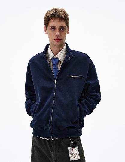 MADWITCH UNISEX MINIMALIST STAND COLLAR JACKET #AB1080