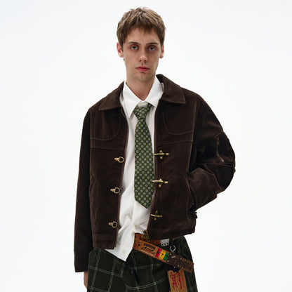 MADWITCH UNISEX PATCHWORK RETRO JACKET #MD256081