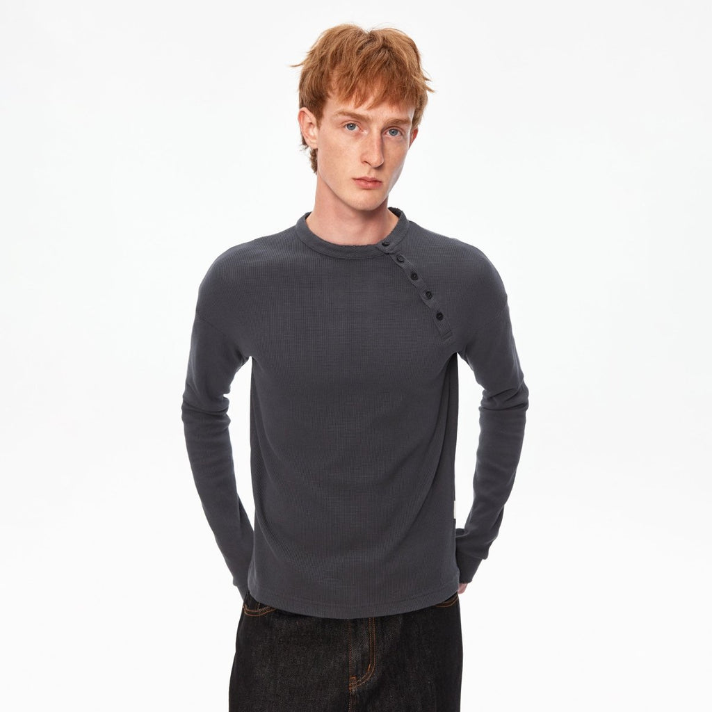 MADWITCH BUTTON FRONT KNIT TOP 27438 - MadWitch Store