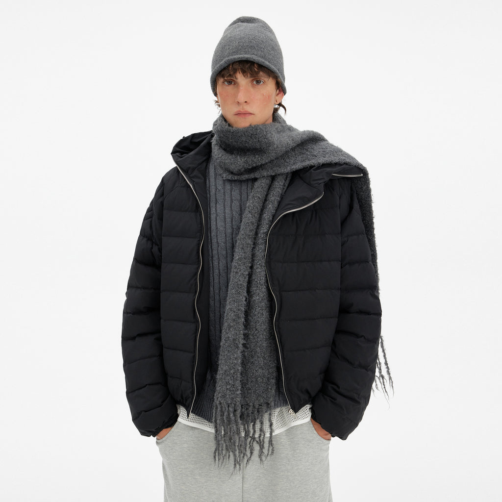 MADWITCH ZIP HOODED PUFFER JACKET #8929-50