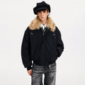 MADWITCH PATCHWORK FUR WORKWEAR JACKET #990260