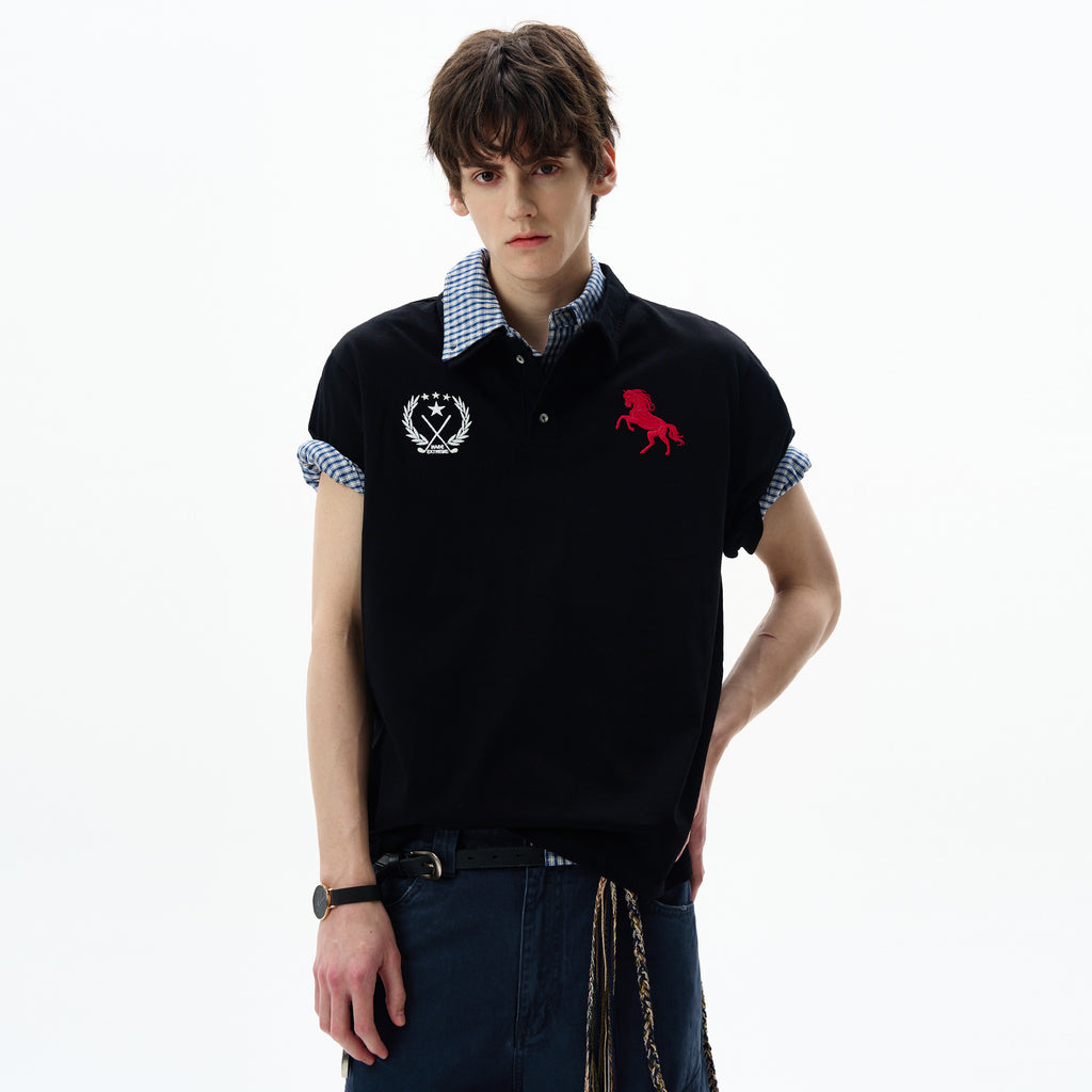 MADWITCH BADGE EMBROIDERED POLO #251388