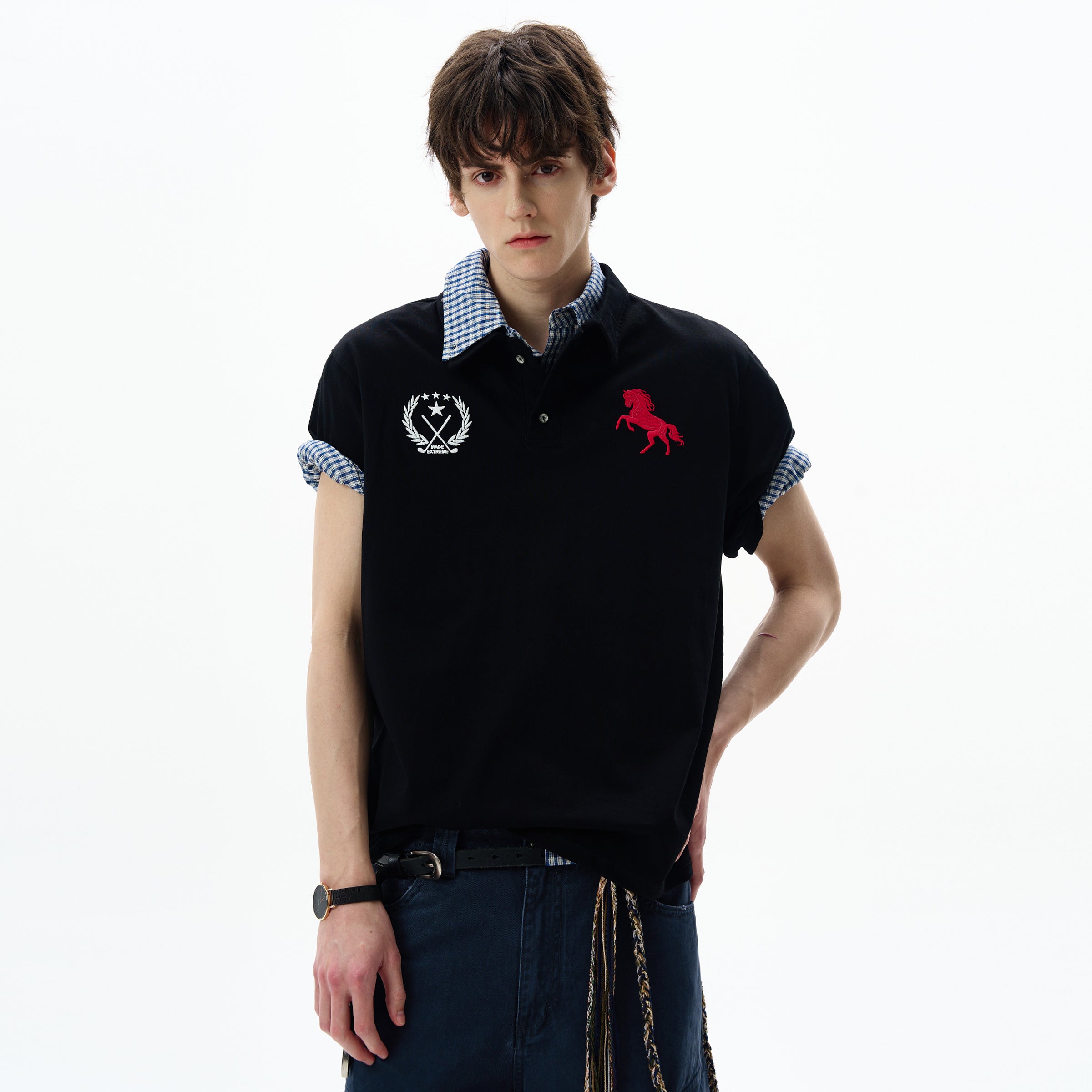 MADWITCH BADGE EMBROIDERED POLO #251388