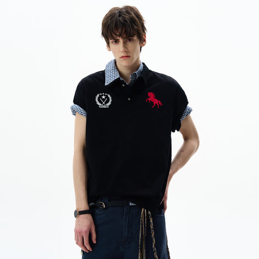 MADWITCH BADGE EMBROIDERED POLO #251388