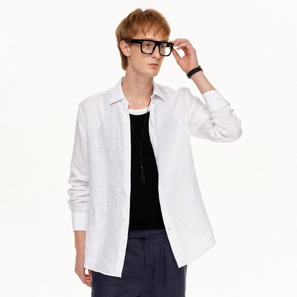 MADWITCH VINTAGE LINEN RELAXED SHIRT 36196 - MadWitch Store