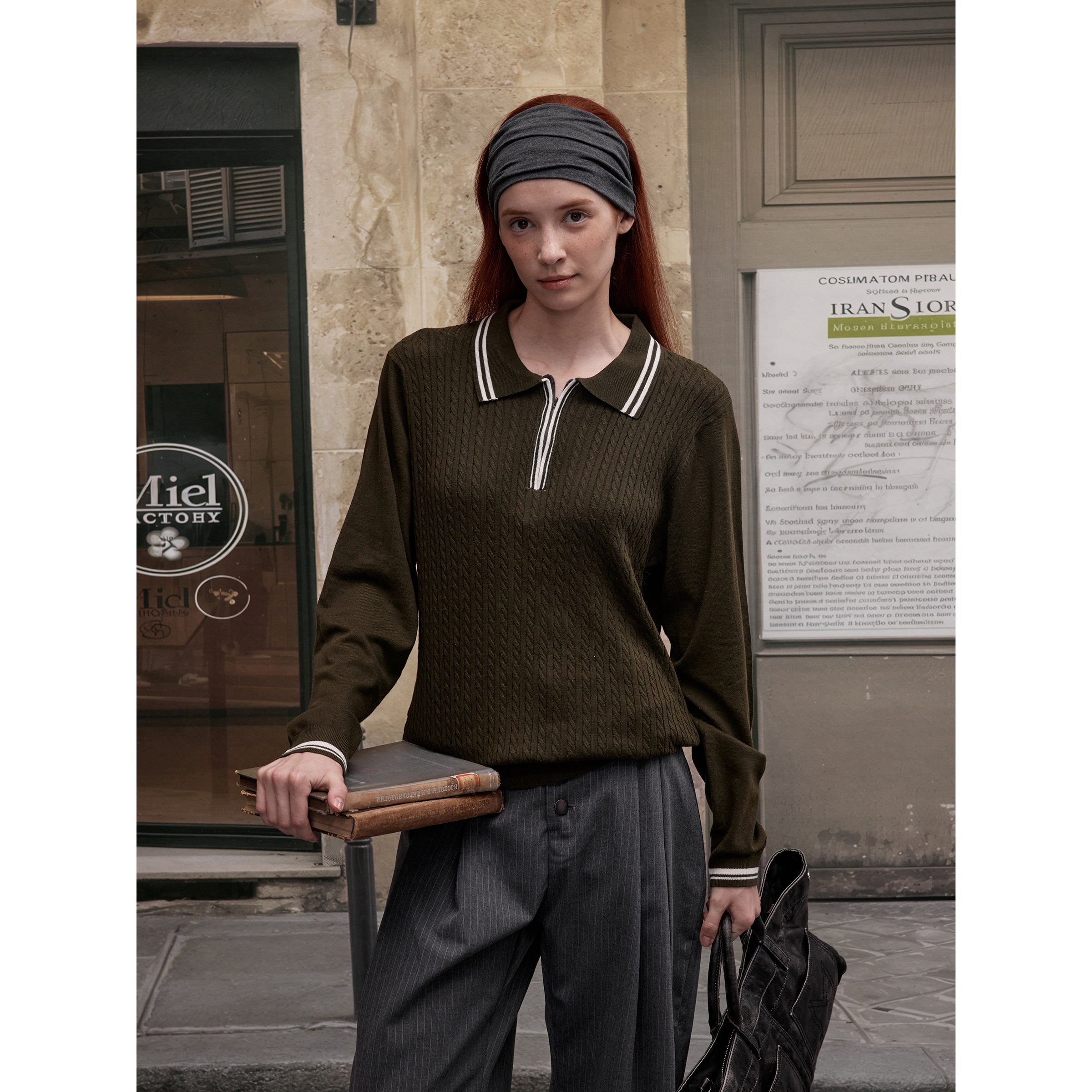 MADWITCH PREPPY CABLE KNIT #51132