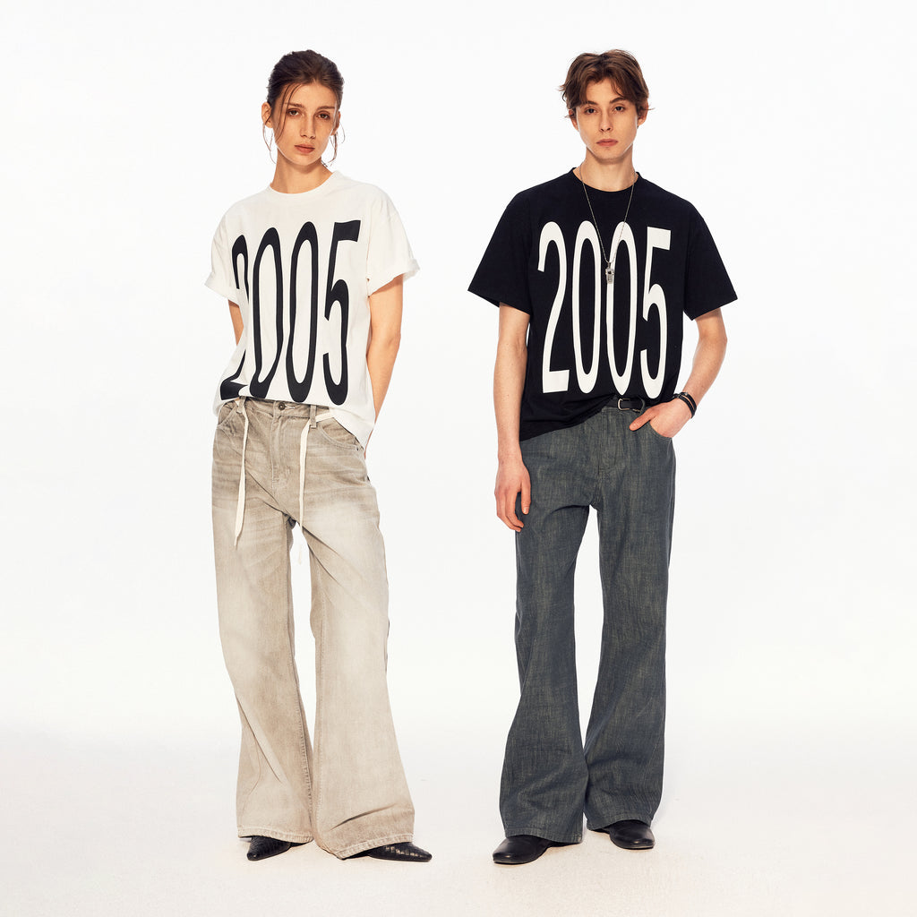 MADWITCH VINTAGE YEAR PRINT TEE #M1116