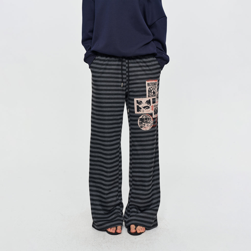 MADWITCH PATCH STRIPED SWEATPANTS #2026562