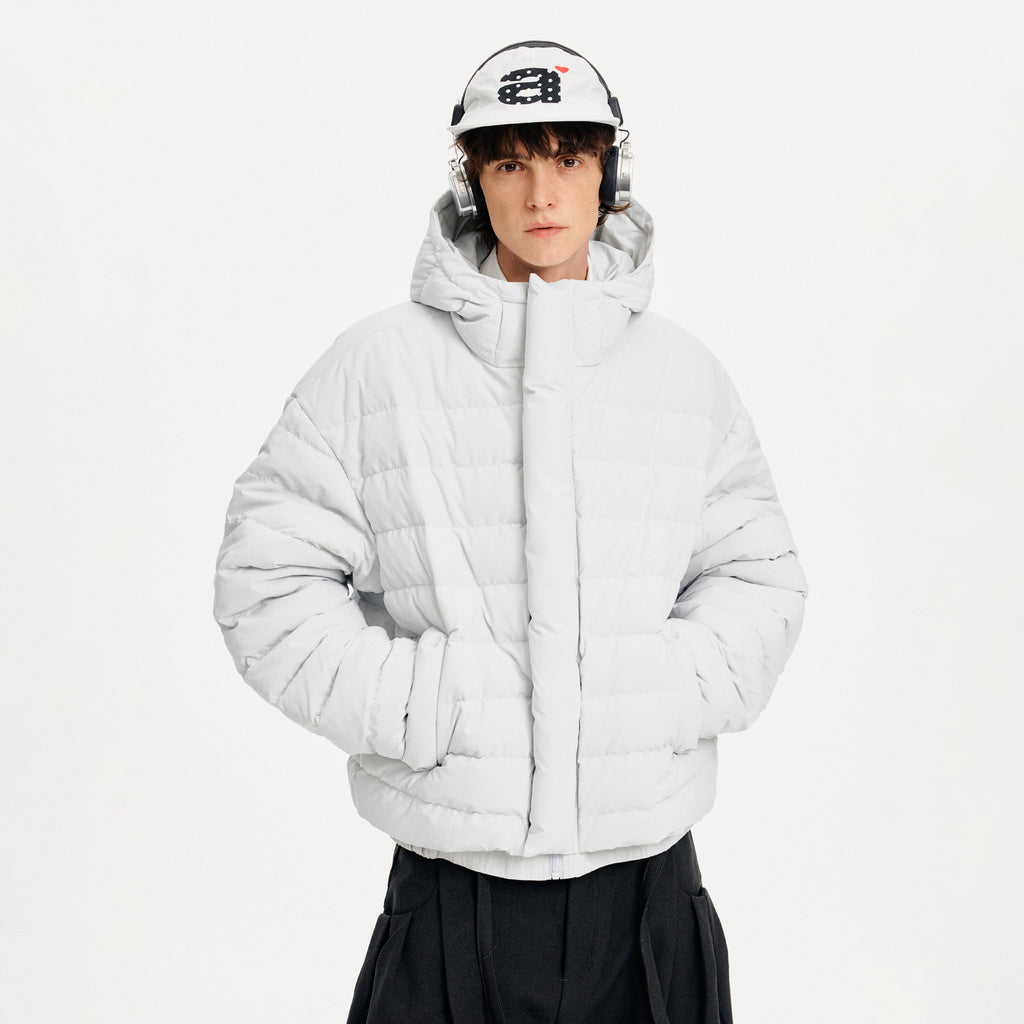 MADWITCH QUILTED HOODED DOWN JACKET #880651