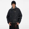 MADWITCH DECONSTRUCTED FLIGHT DENIM JACKET #DY3002