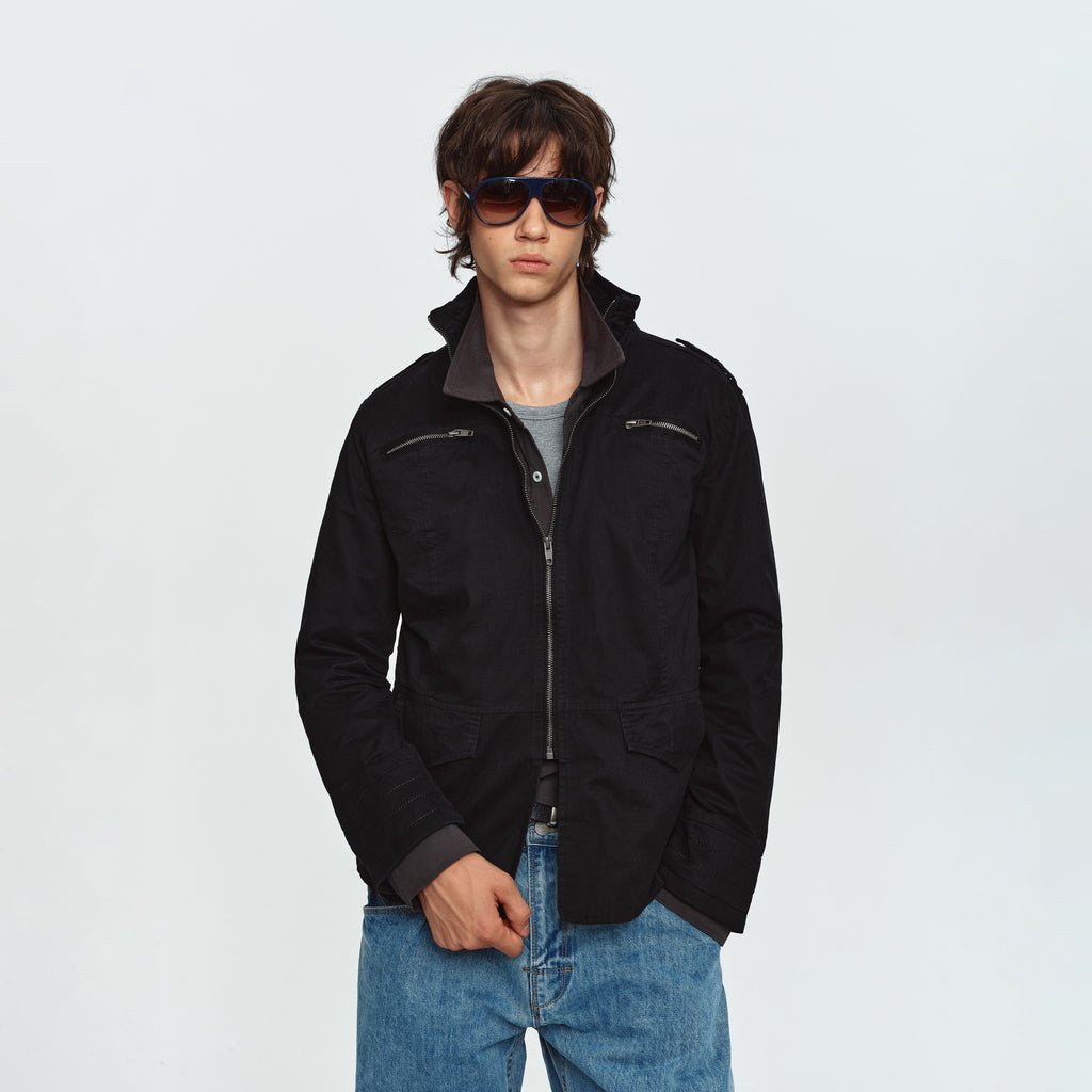 MADWITCH EPAULET MULTI-POCKET WASHED UTILITY JACKET #CW1381N