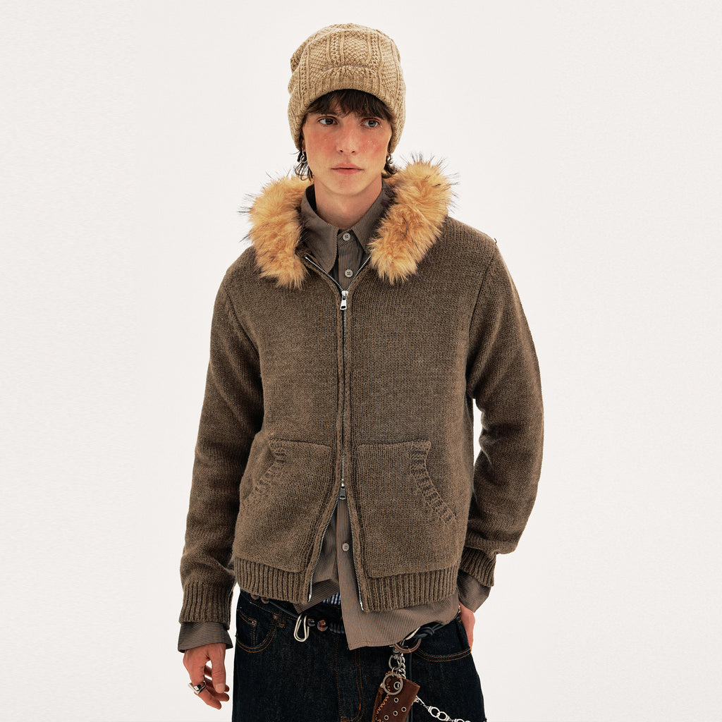 MADWITCH WOOL HOOD CARDIGAN #27428