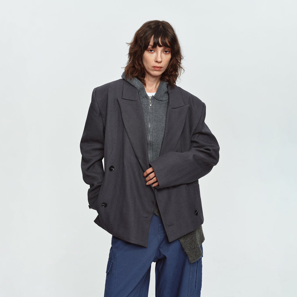 MADWITCH OVERSIZED TWO-BUTTON CASUAL BLAZER #BBX2616