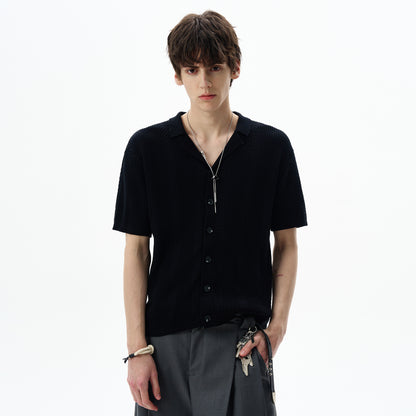 MADWITCH OLD MONEY CABLE KNIT SHIRT #68827