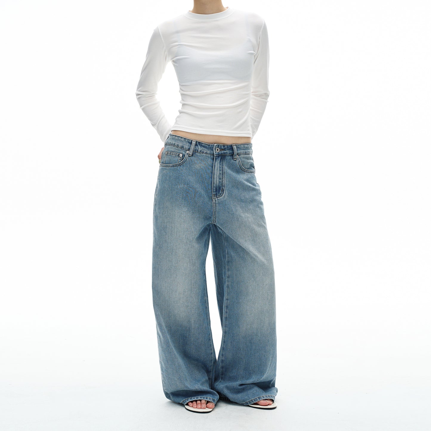 MADWITCH FADE STRAIGHT DENIM #GP9689