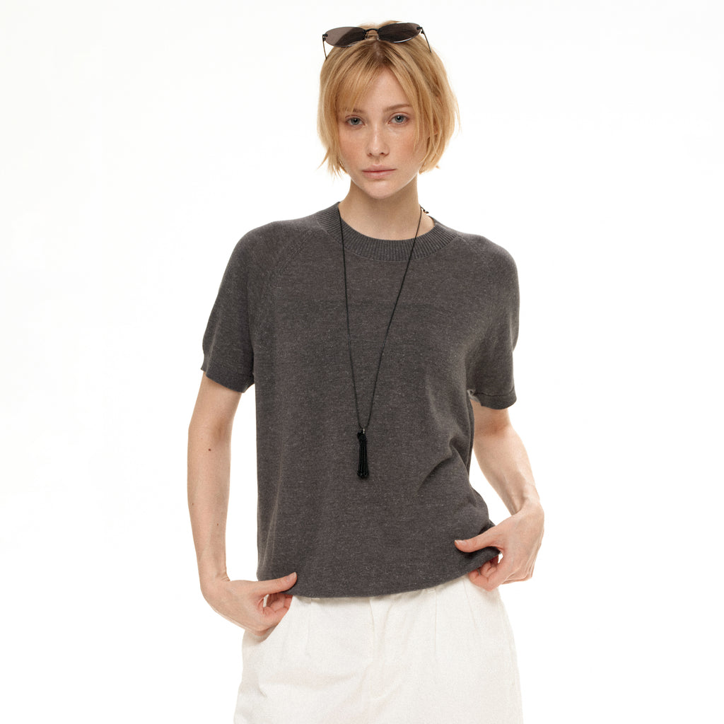 MADWITCH HERITAGE LINEN KNIT TEE #86119