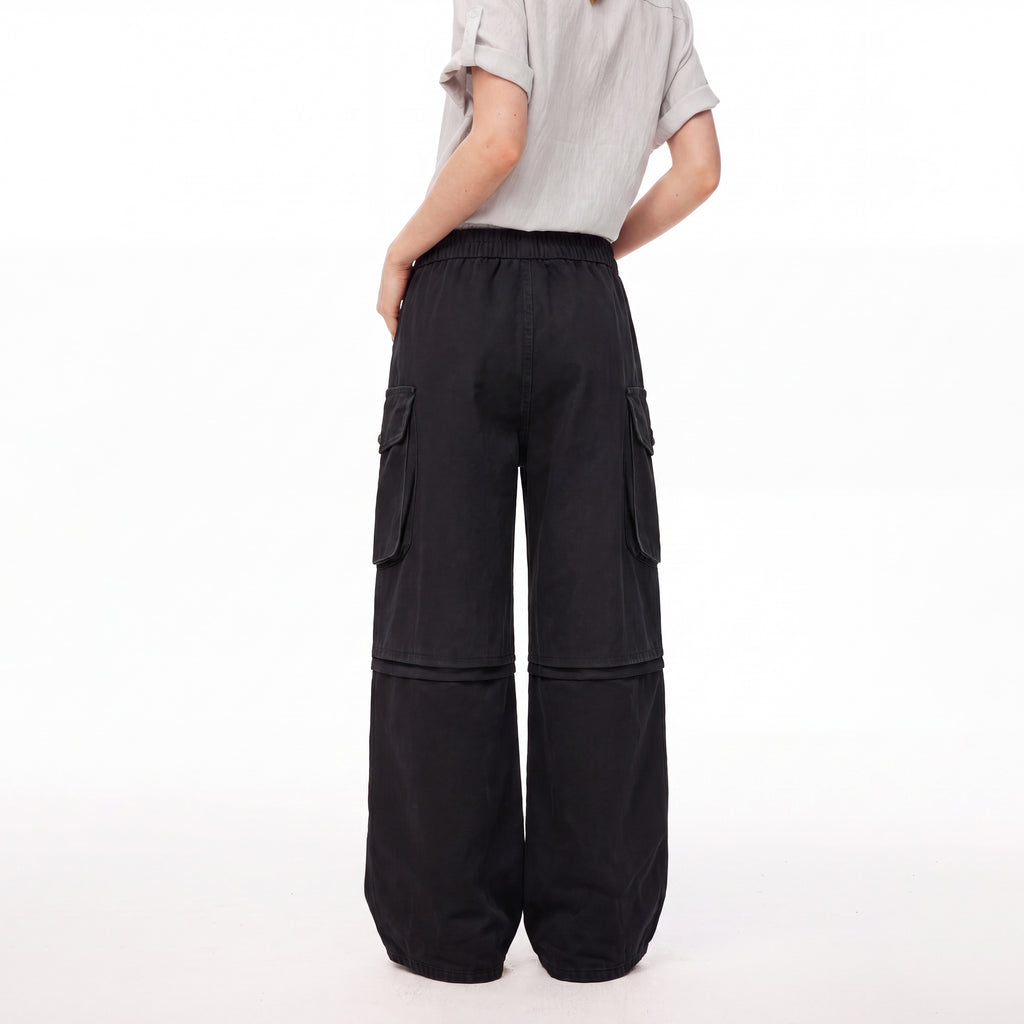 MADWITCH VINTAGE MULTI-BUTTON LAYERED CARGO PANTS #H6773-1