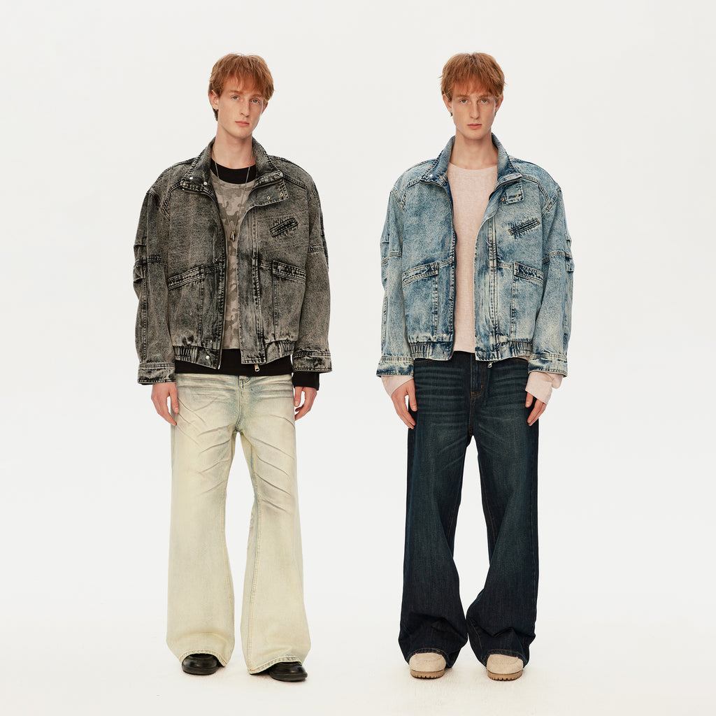 MADWITCH FADED DECONSTRUCTED JACKET #Z2711