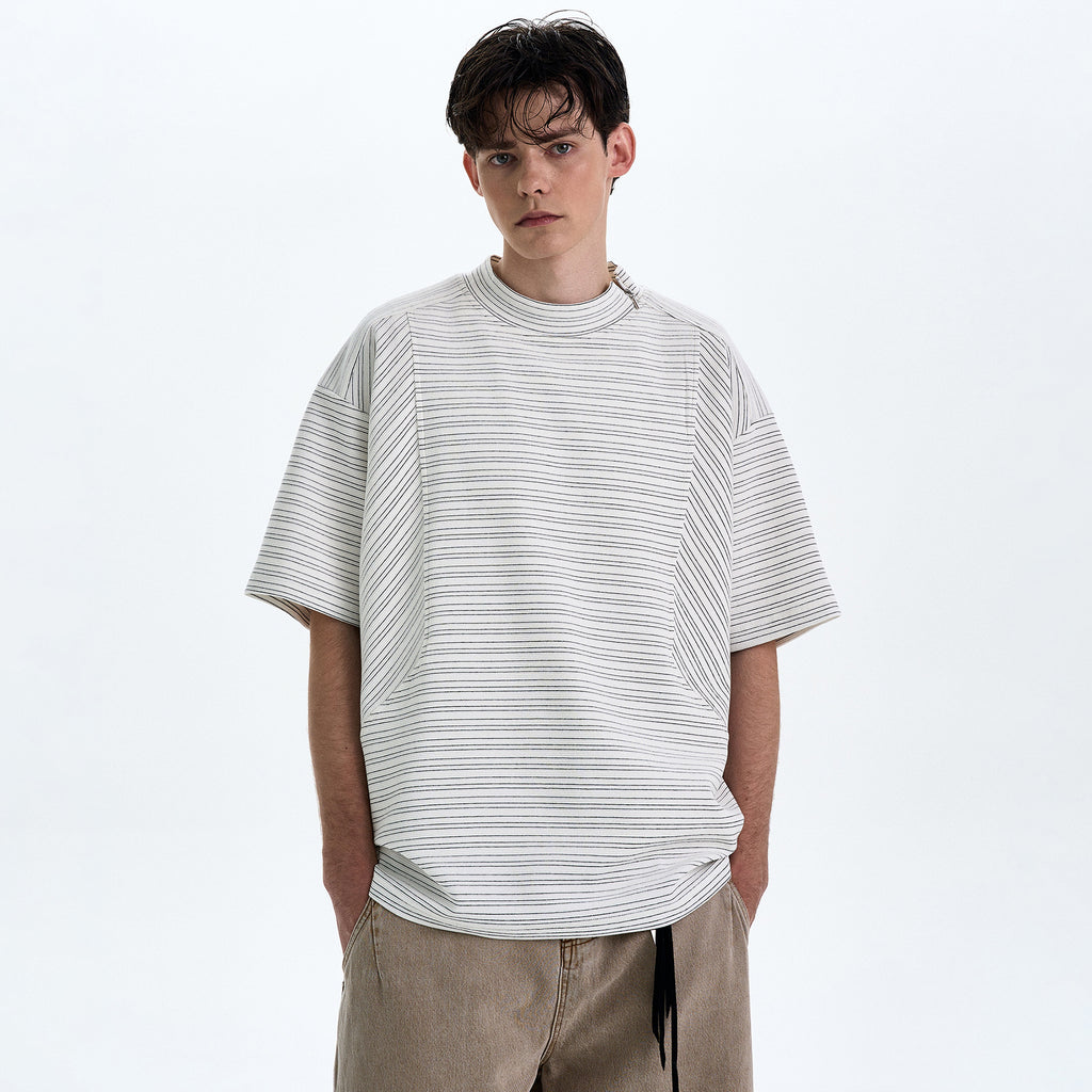 MADWITCH PATCHWORK STRIPED TEE #880232