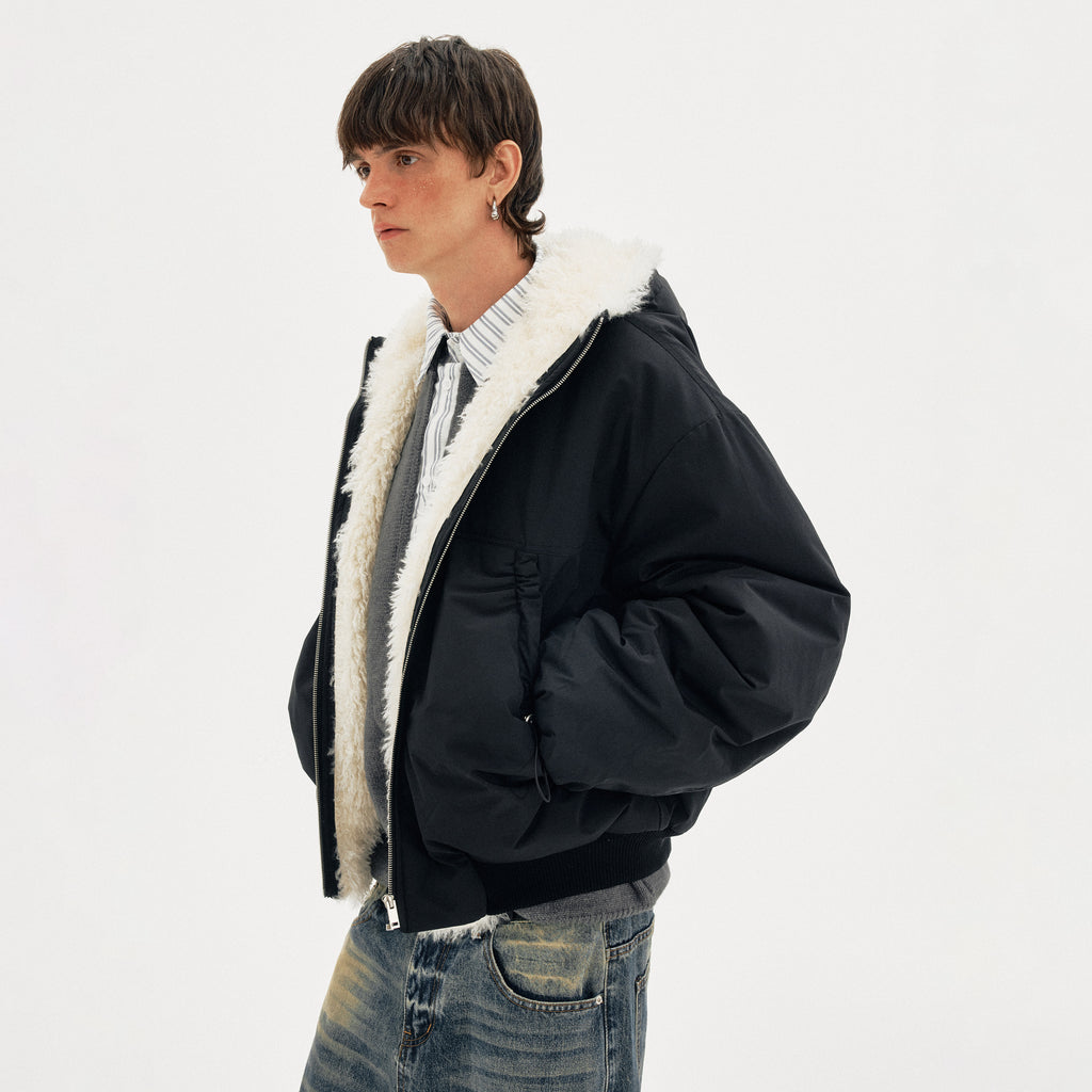 MADWITCH FLEECE HOODED COAT #M377