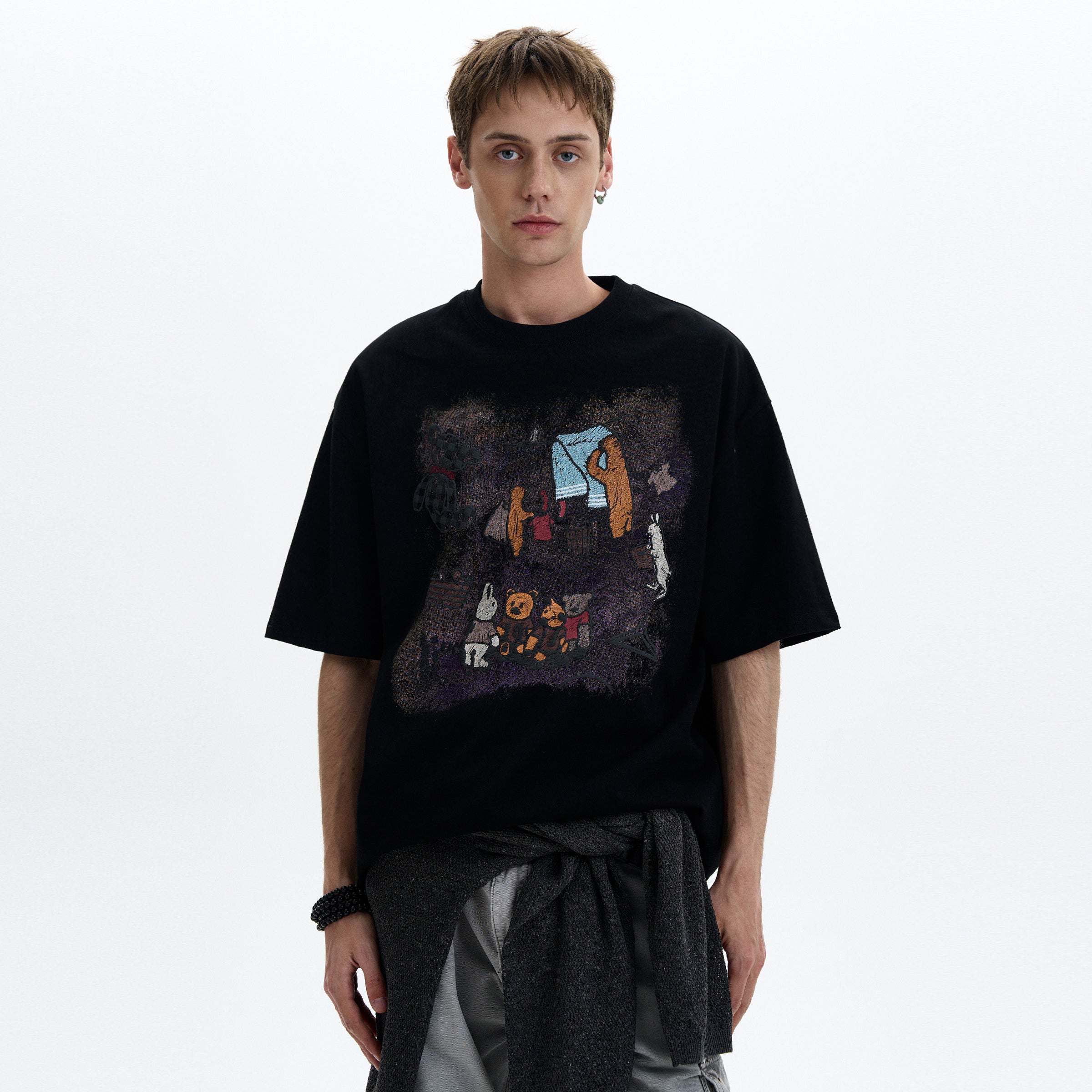 MADWITCH VINTAGE PRINT TEE #321