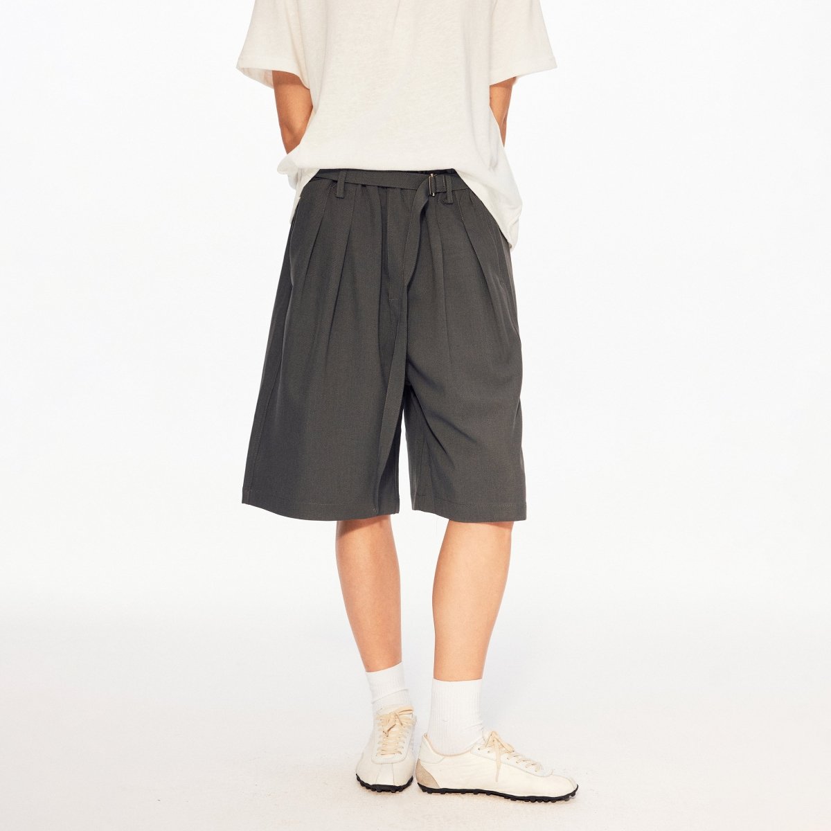 MADWITCH BELTED RELAXED SHORTS C986 - MadWitch Store
