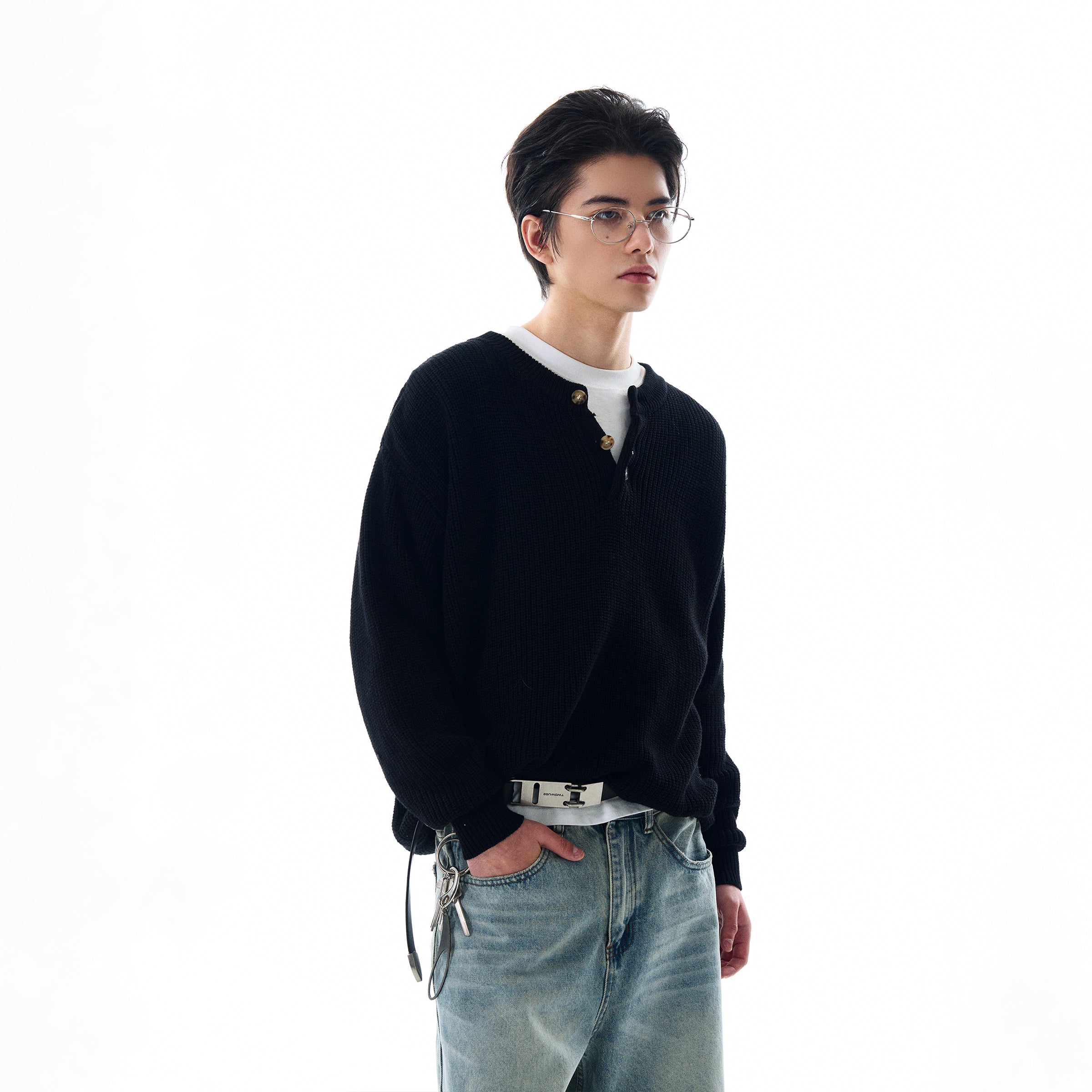 MADWITCH LOOSE KNIT SWEATER #MFY213