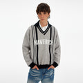 MADWITCH STRIPE VEE SWEATER #MY519
