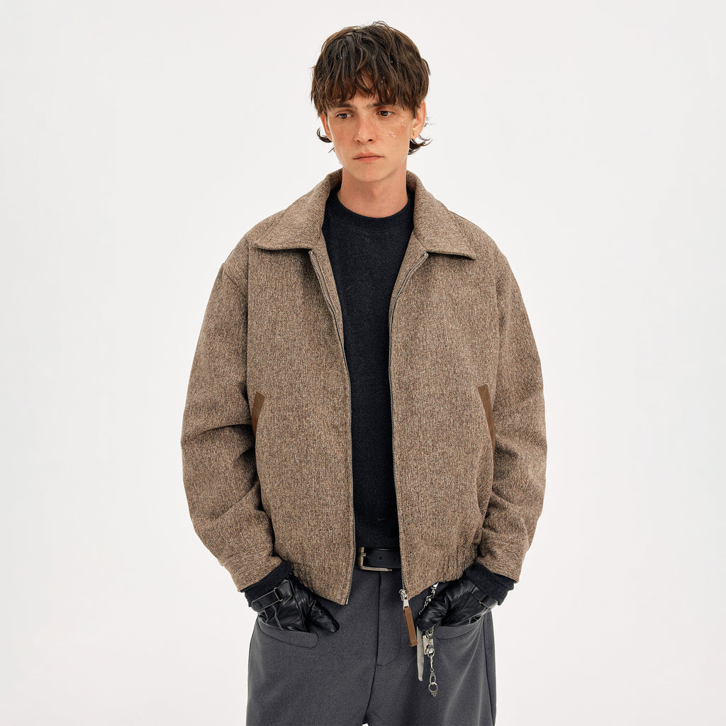 MADWITCH NOTCHED COLLAR QUILTED OVERCOAT #OY2557