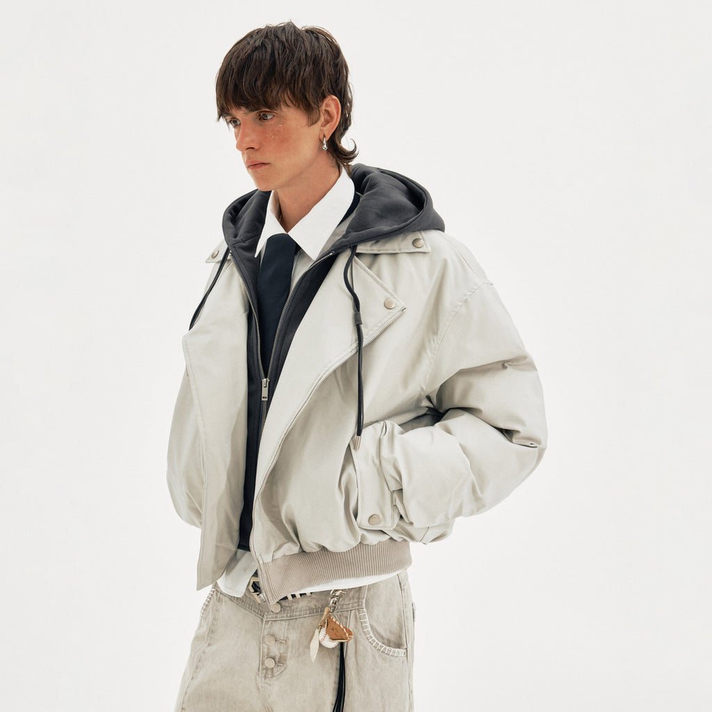 MADWITCH FAUX CROP PARKA #M068