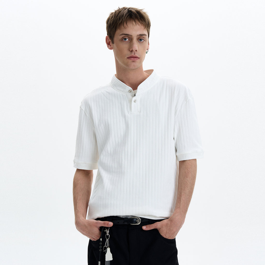 MADWITCH HENLEY NECK SHORT SLEEVE #G1343