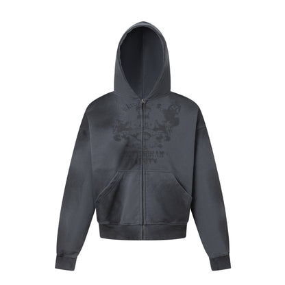 MADWITCH GRUNGE ZIP HOOD #27413