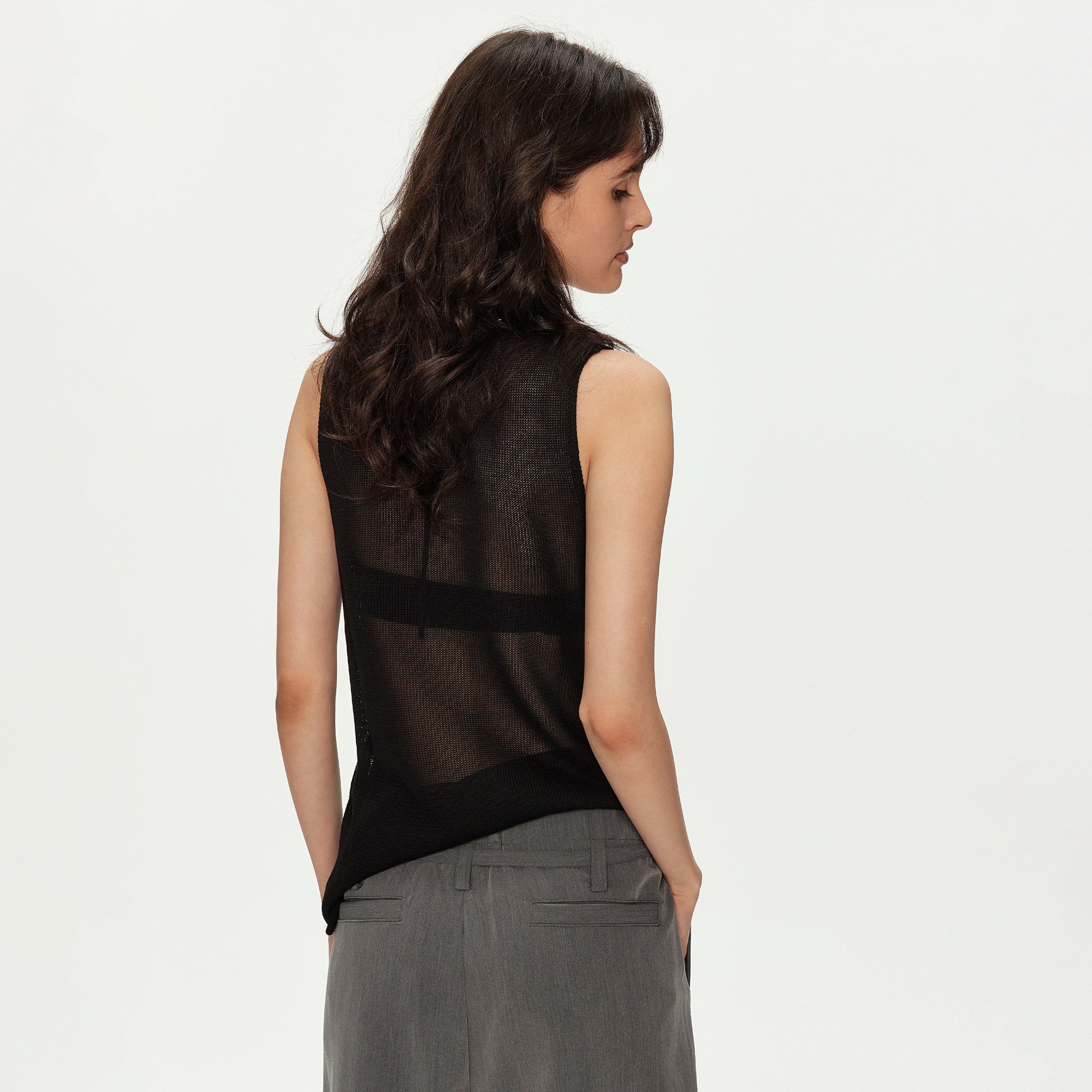 MADWITCH MESH SLEEVELESS TOP #MYCB019