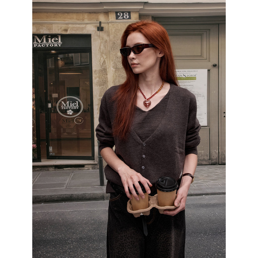 MADWITCH V-NECK KNIT SWEATER #51162