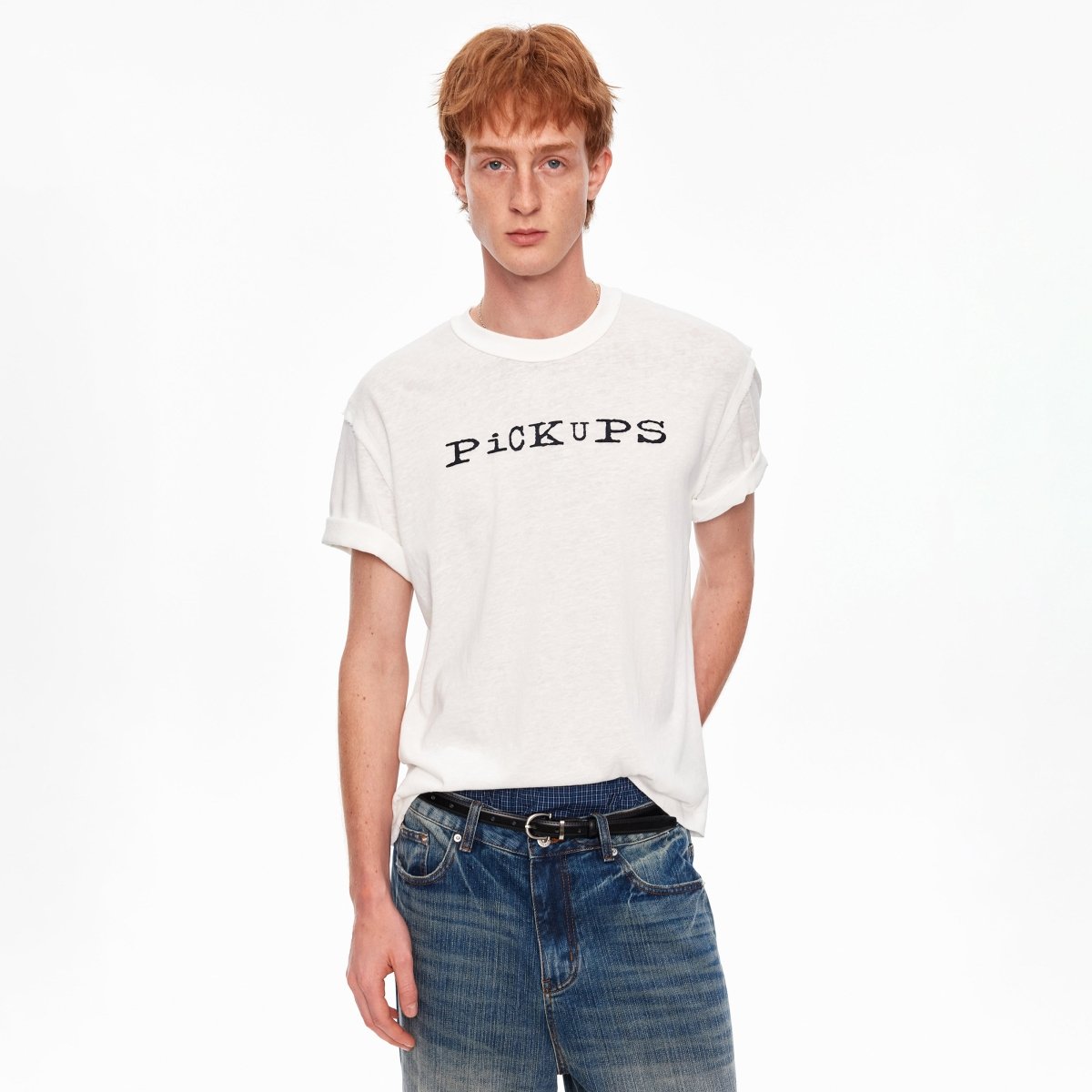 MADWITCH EMBOSSED LETTER TEE 20268 - MadWitch Store