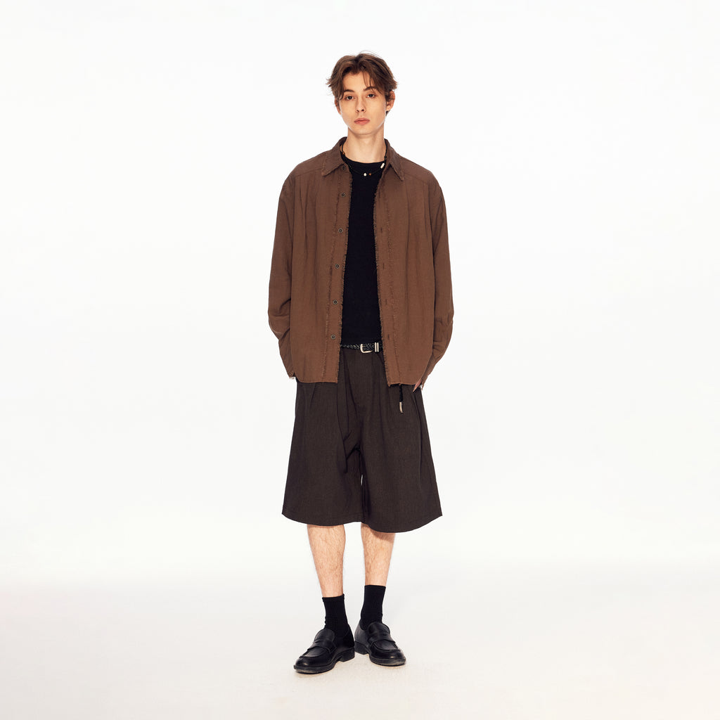 MADWITCH VINTAGE LINEN LONG SHIRT #880833