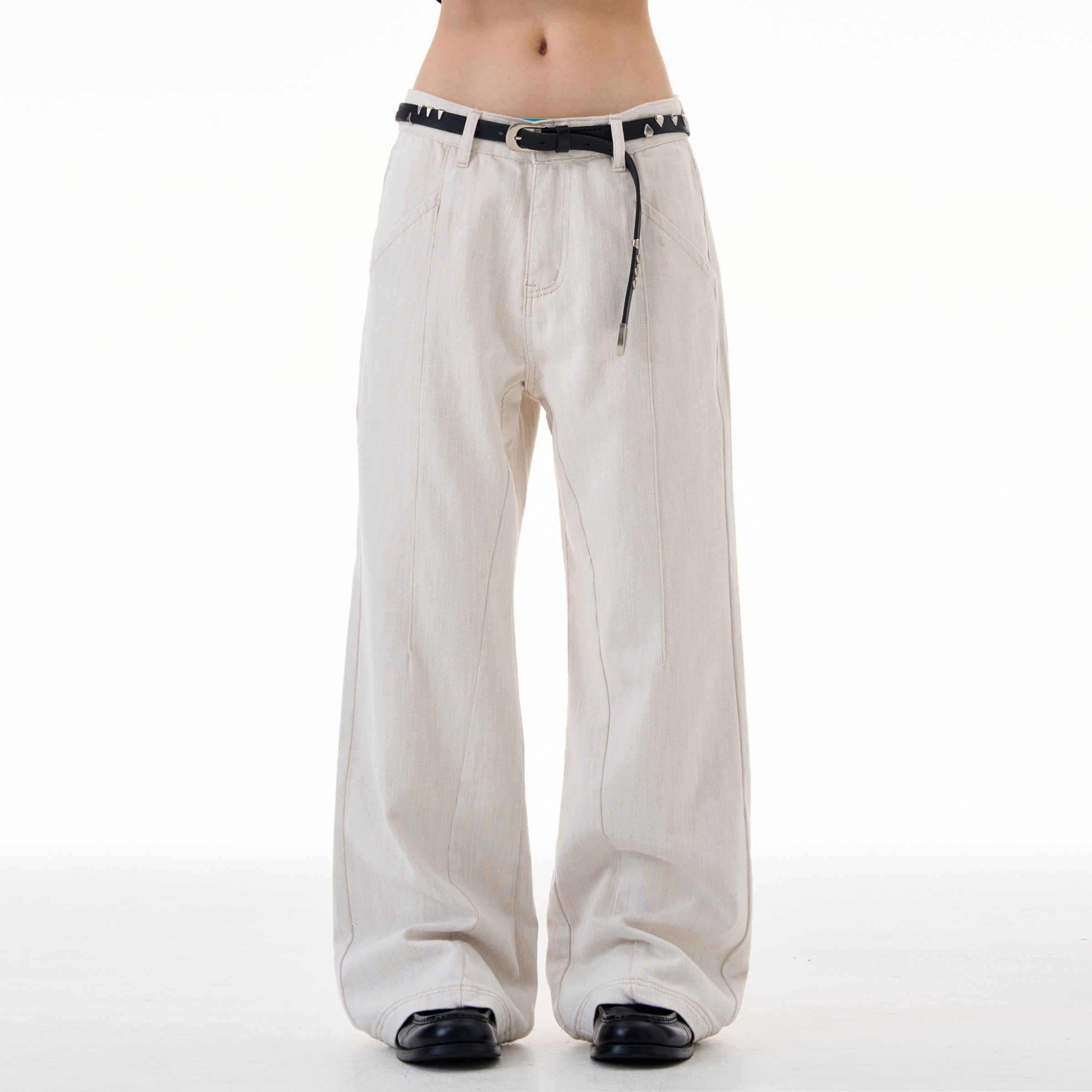 MADWITCH LINEN BLEND WHITE JEANS #CK9657