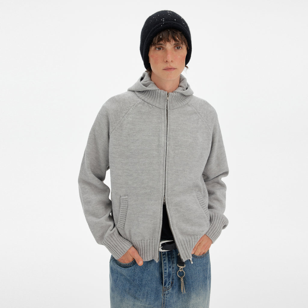 MADWITCH RETRO HOODED KNIT CARDIGAN #MY017