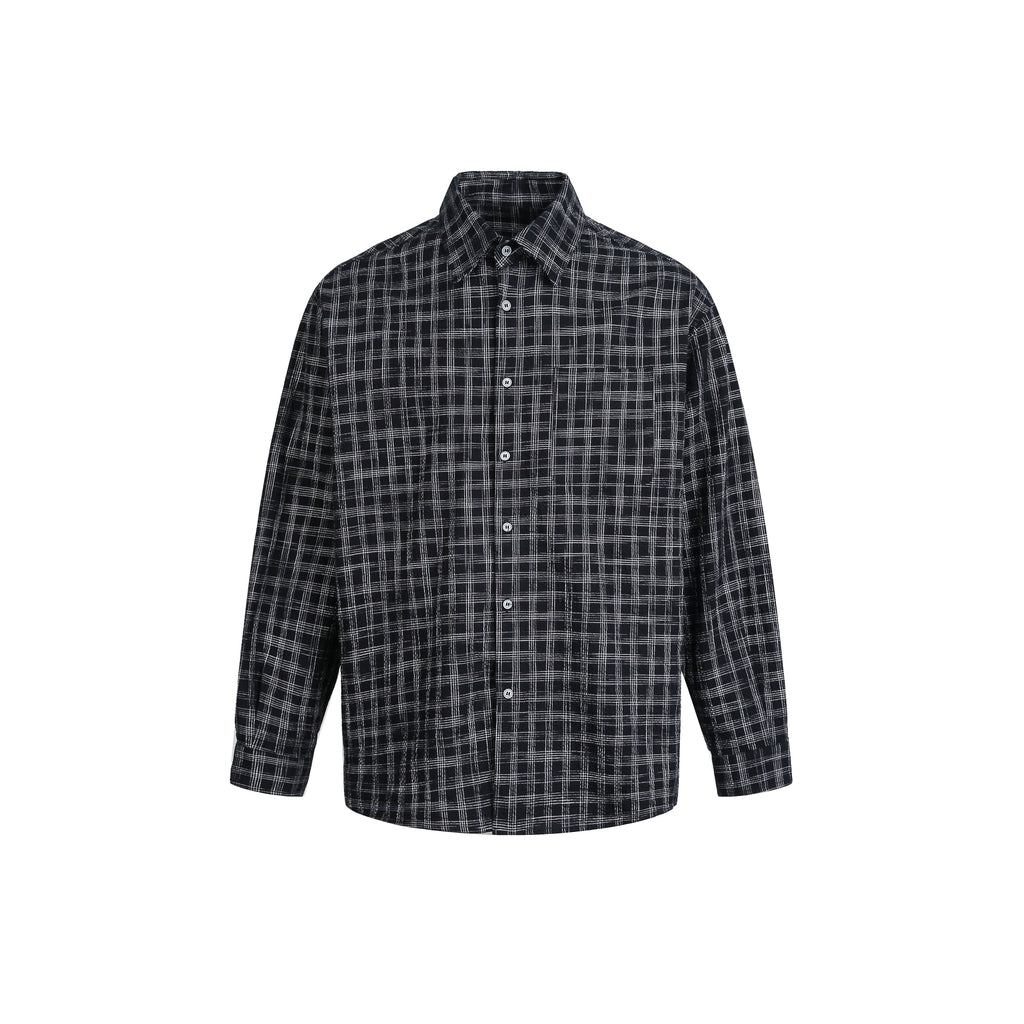 MADWITCH BLACK PLAID SHIRT #CS127