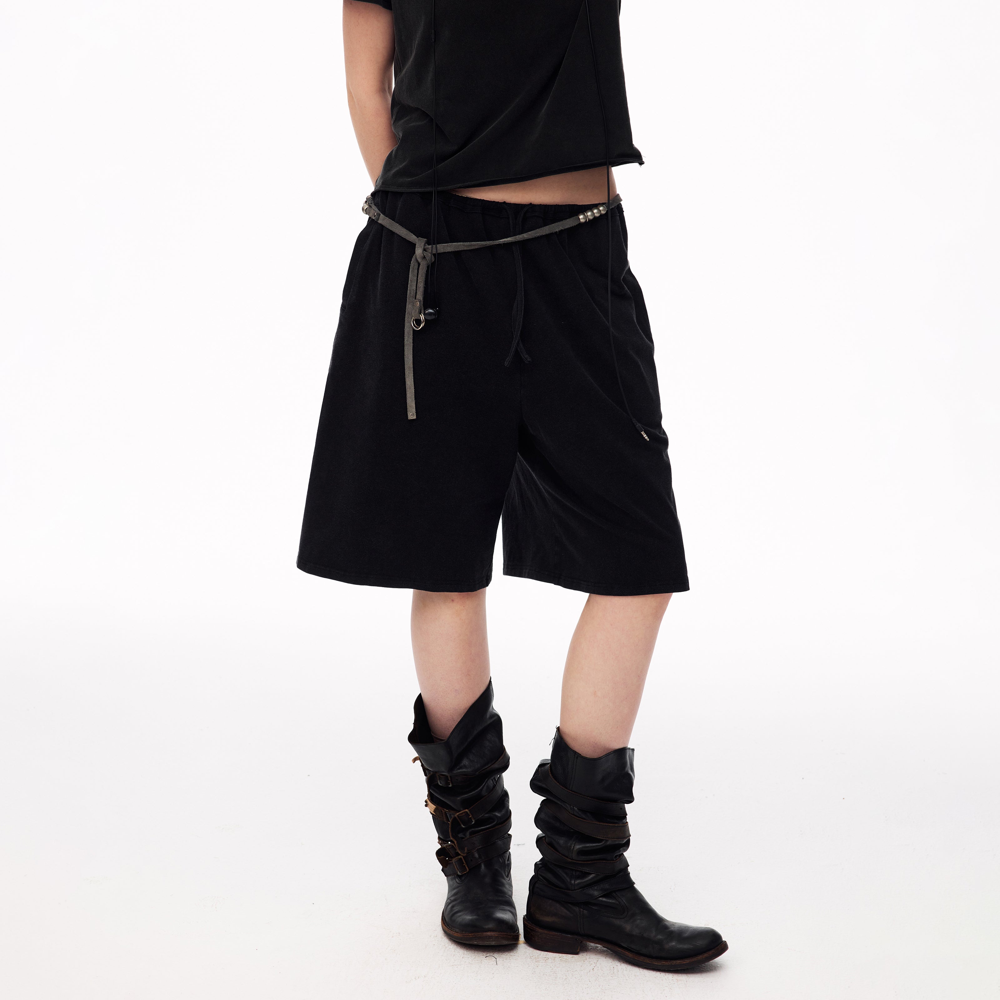 MADWITCH ASYMMETRIC OFF-SHOULDER SHIRT & CAPRI SET #C2026361 & C2026360