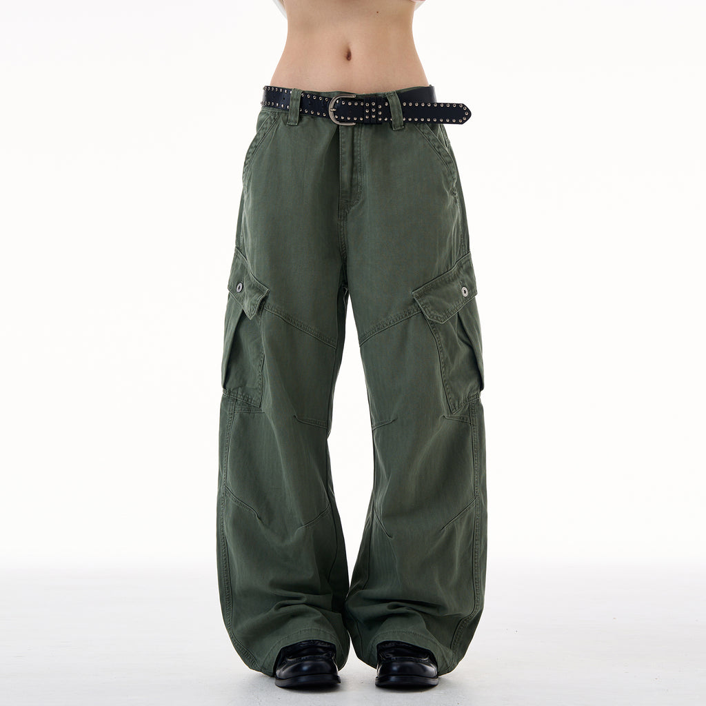 MADWITCH UTILITY RELAXED FIT PANTS #CK3557
