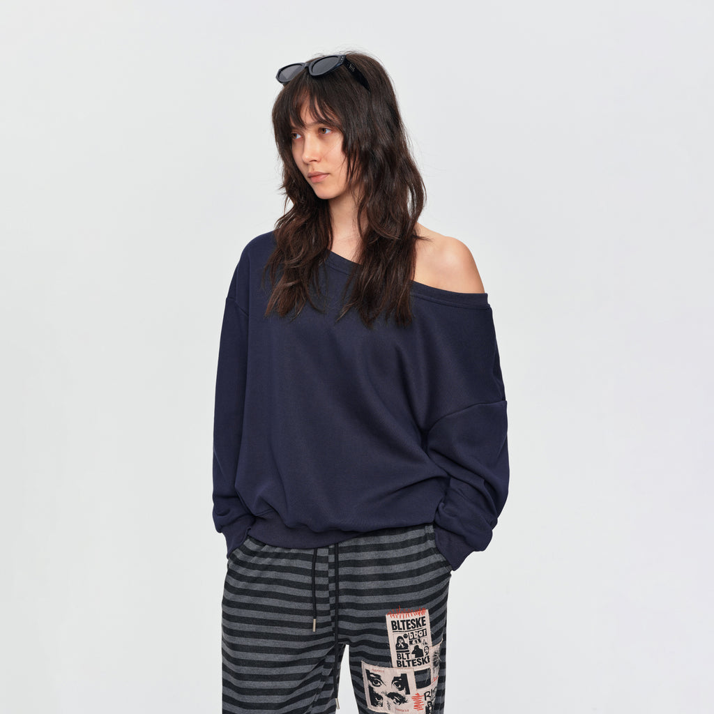 MADWITCH SEQUIN WING OFF-SHOULDER SWEATSHIRT #L2026612