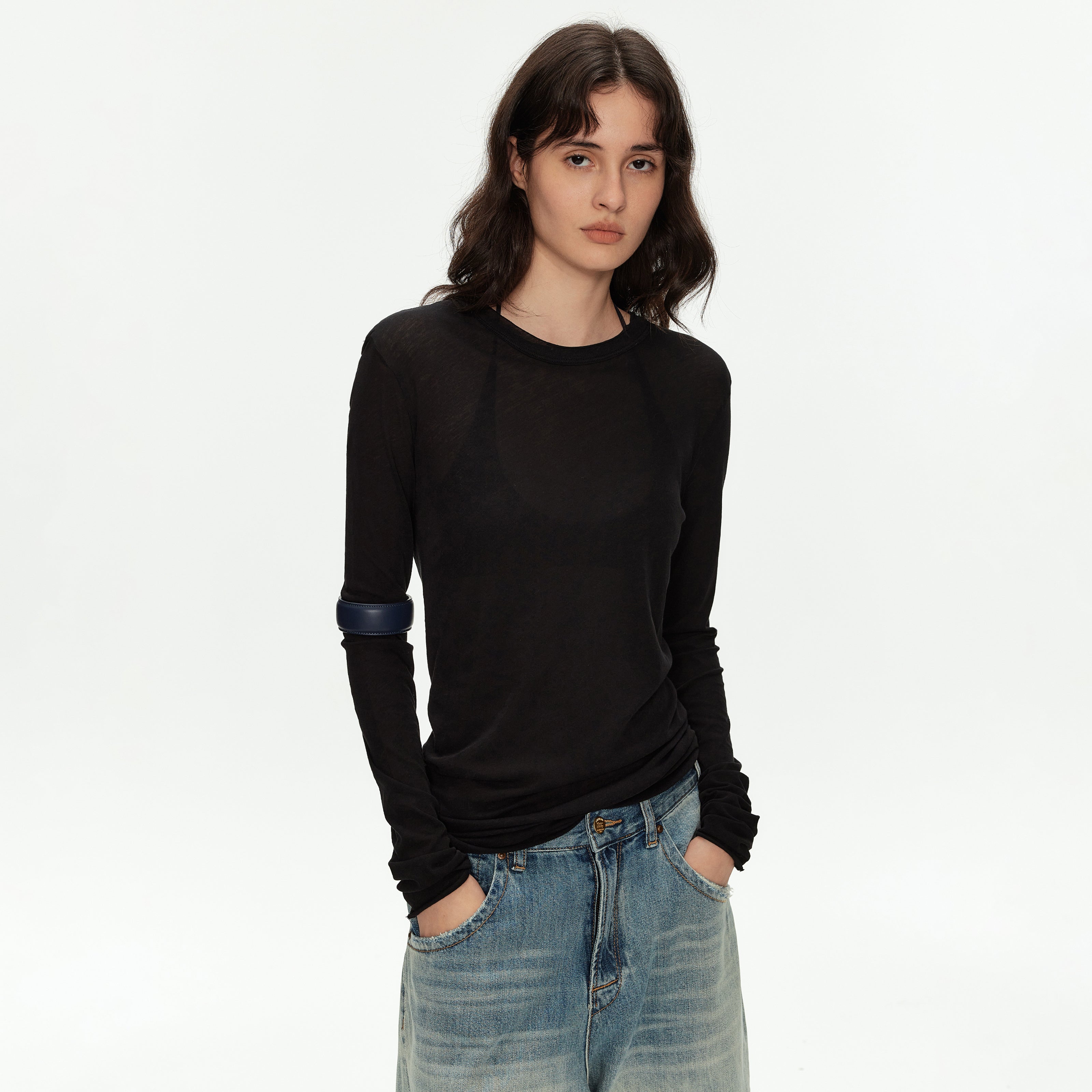 MADWITCH SHEER RELAXED LONG TEE #GPTC126N
