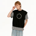 MADWITCH FAUX LAYER STAR TEE #T636