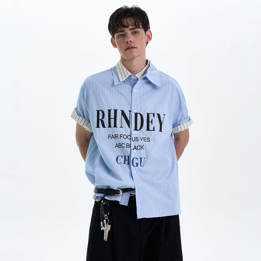 MADWITCH PRINTED SHORT SLEEVED SHIRT #L802