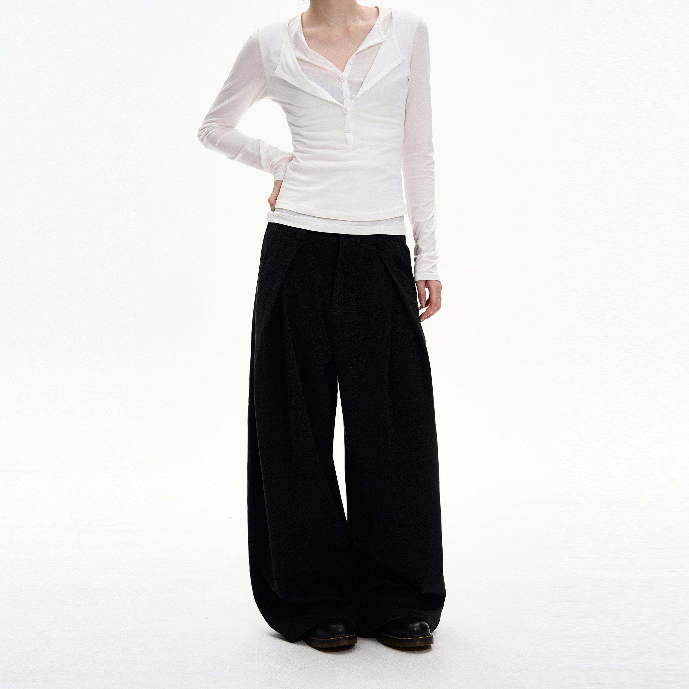 MADWITCH PLEAT DRAPE TROUSERS #UTU038