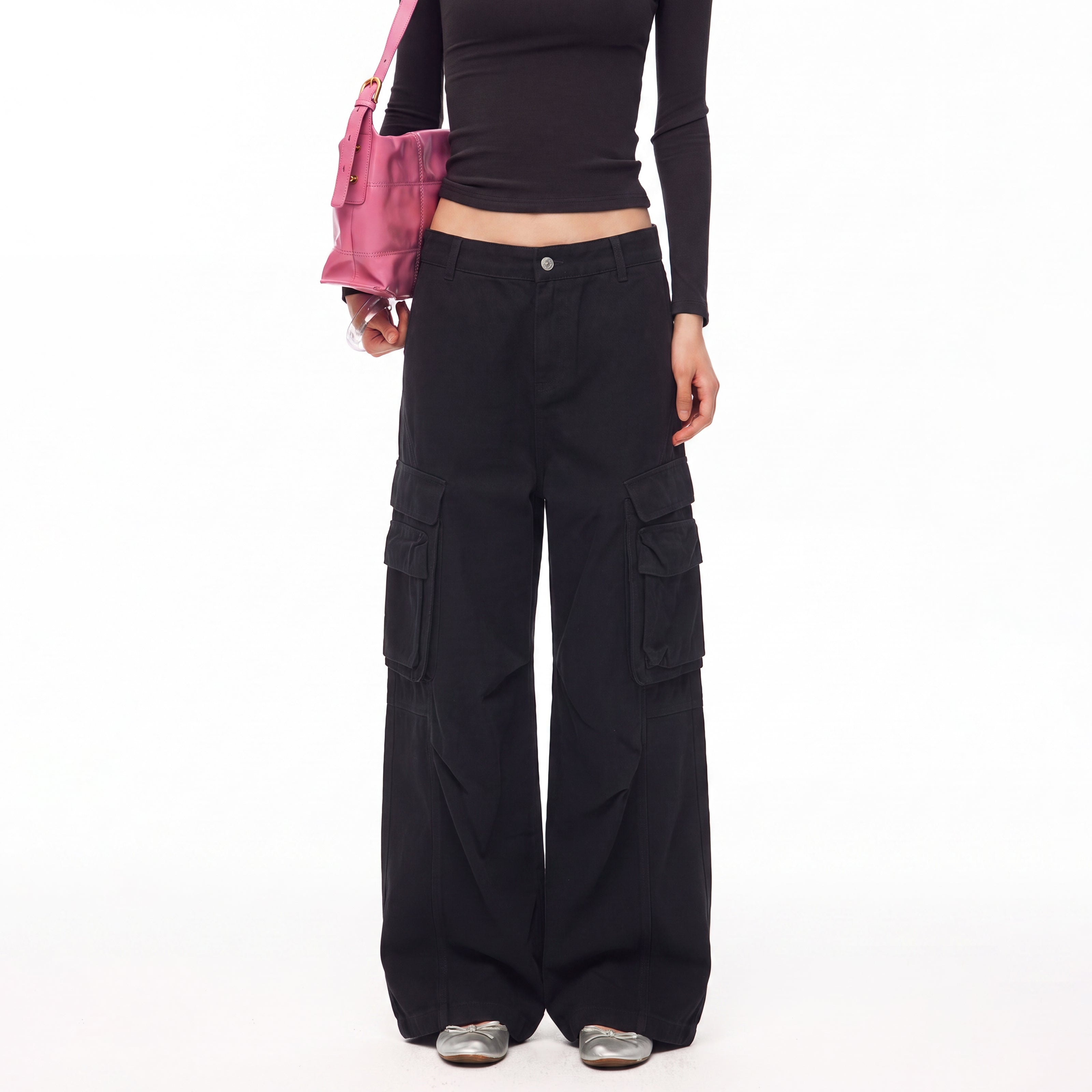 MADWITCH VINTAGE MULTI-POCKET CARGO TROUSERS #CK61102