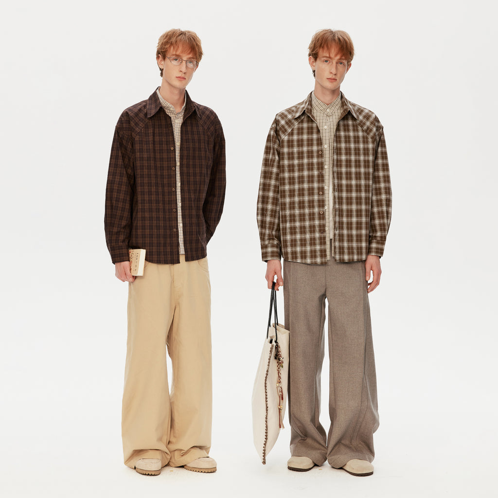 MADWITCH PREPPY PLAID SHIRT #991156