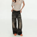 MADWITCH GRAY WASH BAGGY JEANS #GPC5608