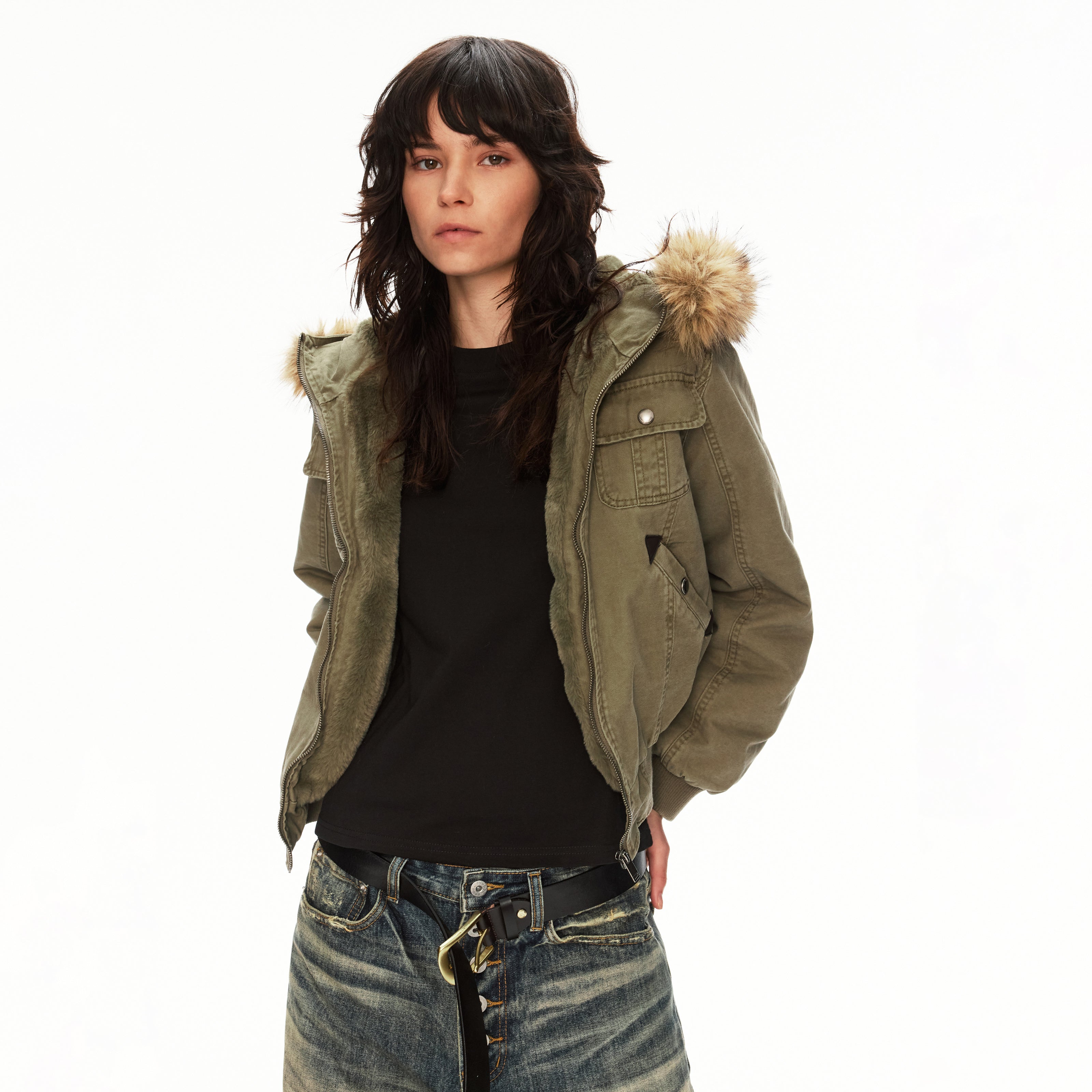 MADWITCH CANVAS HOODED JACKET #256192